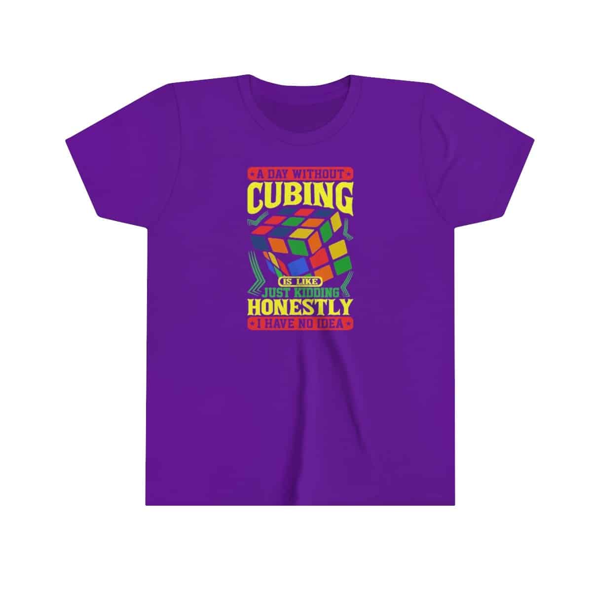 A Day Without Cubing T-Shirt Rubik's Cube Shirt (Youth Sizes) - Image 5