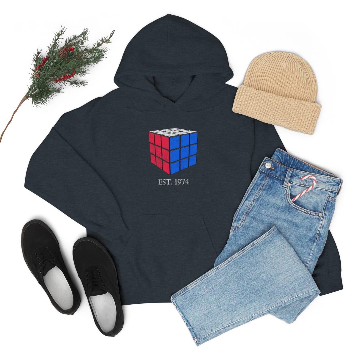 Rubik's Cube Est. 1974 - Rubik's Cube Hoodie Sweatshirt - Adult - Image 39