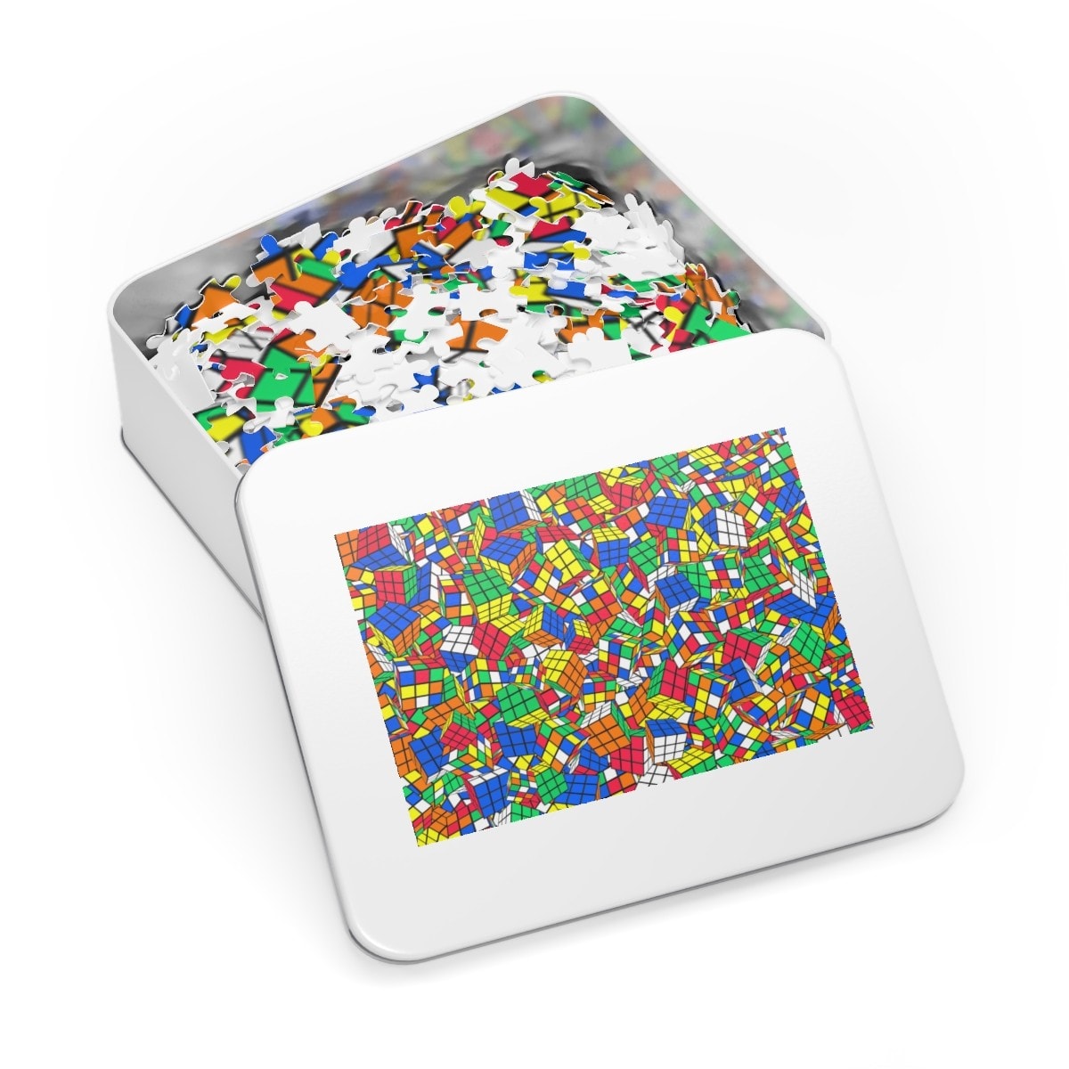 Rubik's Cube Jigsaw Puzzle - 252-500-1000 Piece - Crazy Cubes Edition - Image 9
