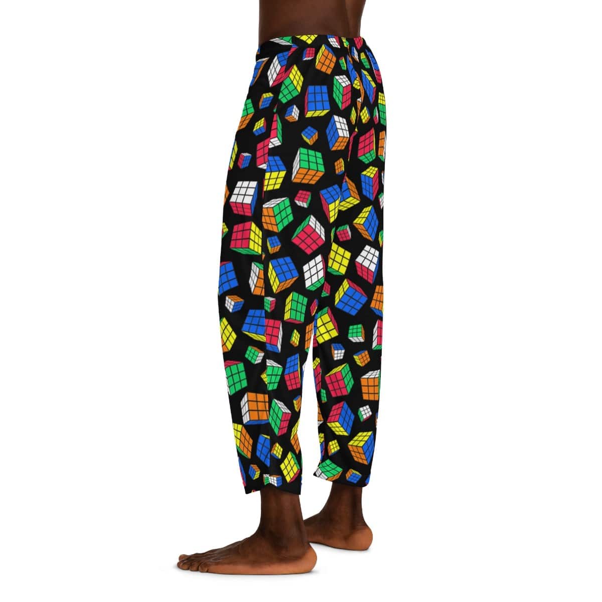 Cubes All Over - Rubik's Cube Pajama Pants, Sleep Pants, Loungewear, PJs (Adult Sizes) - Image 5