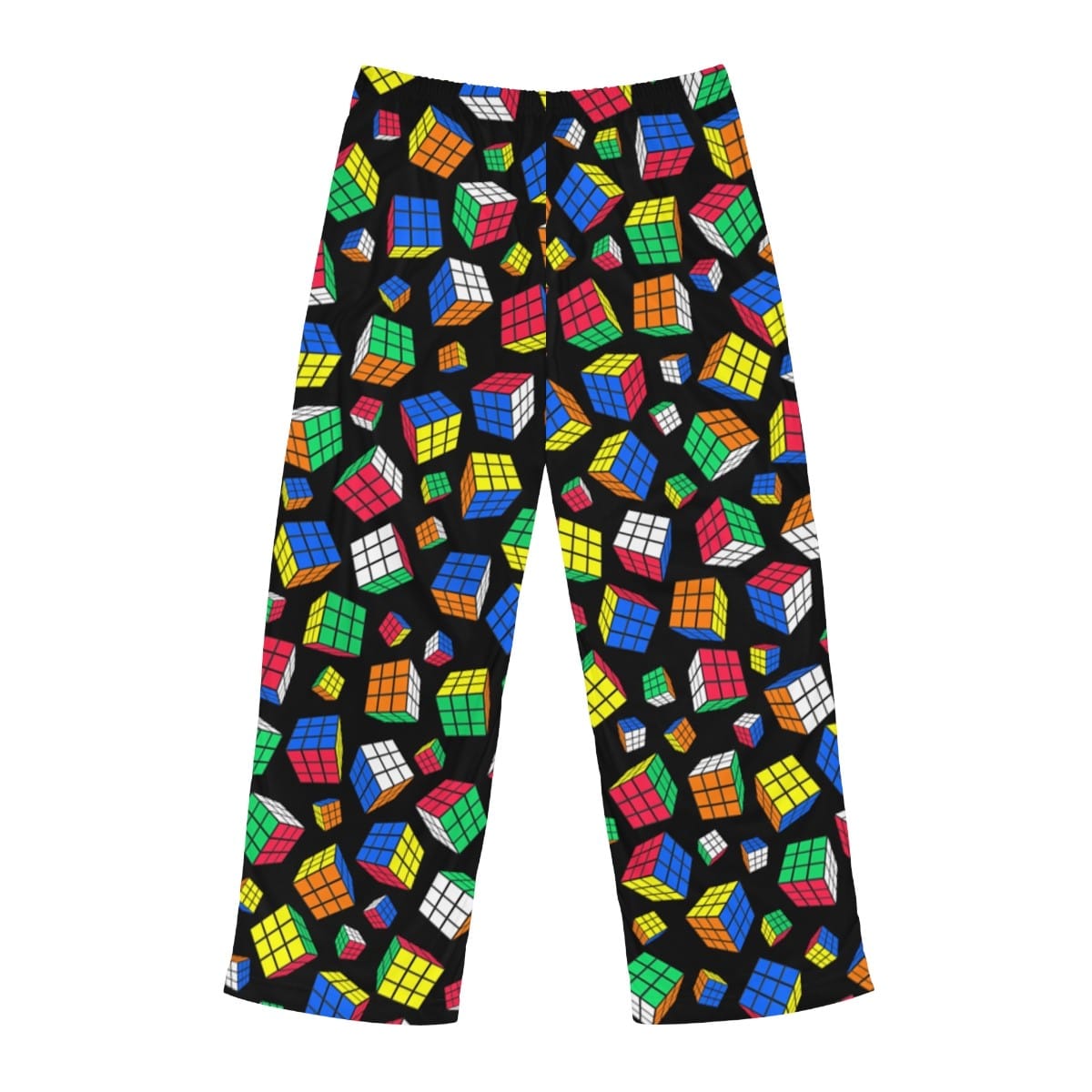 Cubes All Over - Rubik's Cube Pajama Pants, Sleep Pants, Loungewear, PJs (Adult Sizes) - Image 2