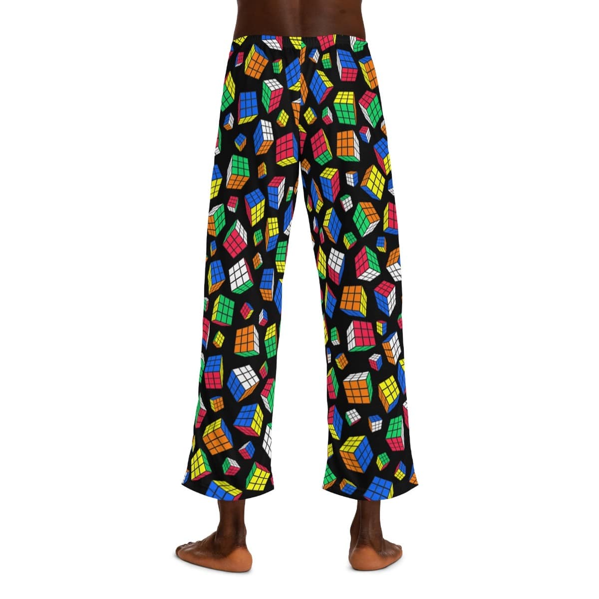 Cubes All Over - Rubik's Cube Pajama Pants, Sleep Pants, Loungewear, PJs (Adult Sizes) - Image 4