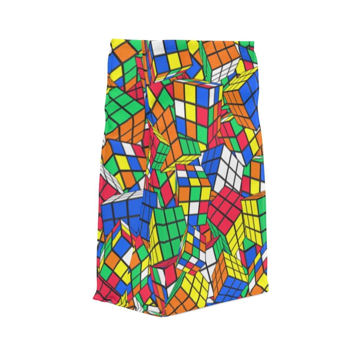 Piles of Cubes Lunch Bag - Rubik's Cube Lunch Bag, Insulated Reusable Lunch Bag, School Lunch Bag, Zero Waste Packaging, Lunch Tote - Image 4