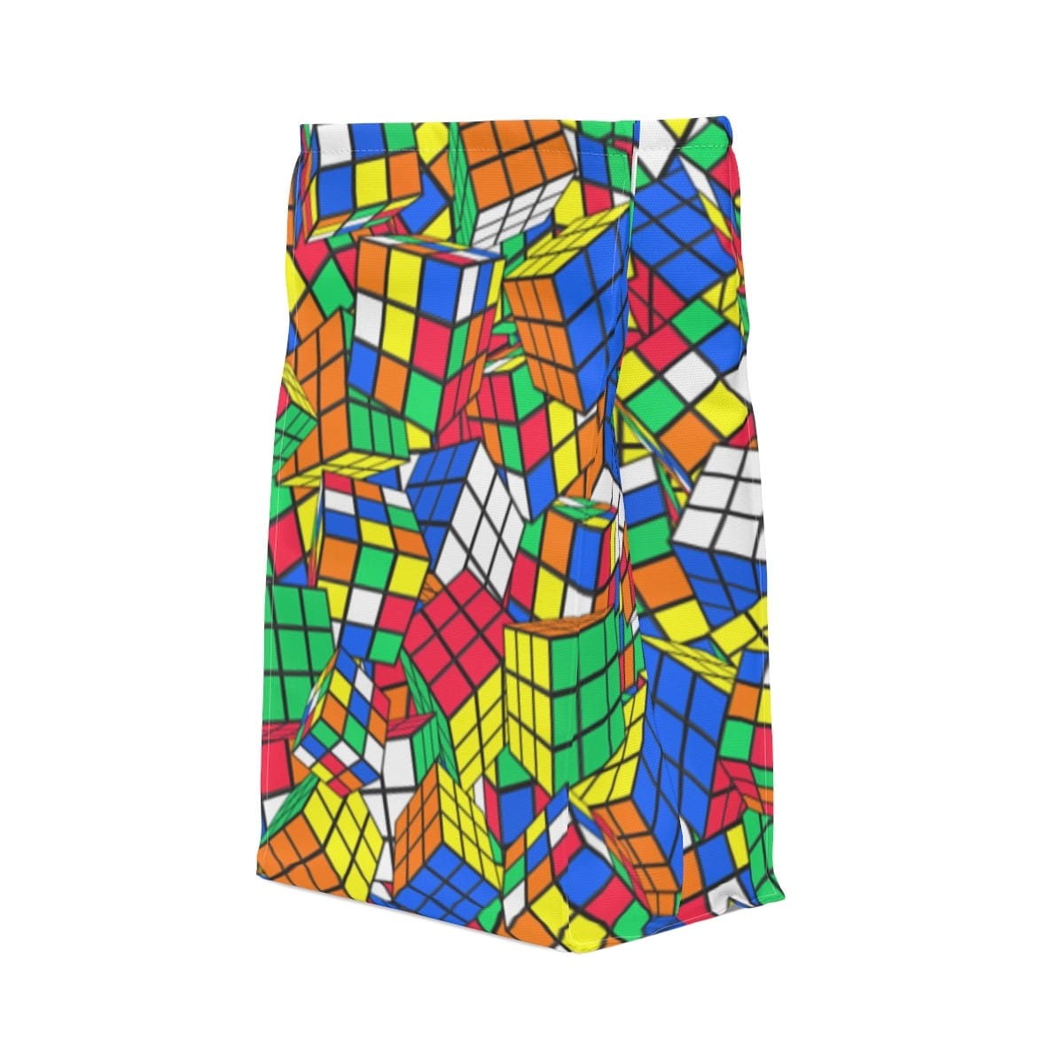 Piles of Cubes Lunch Bag - Rubik's Cube Lunch Bag, Insulated Reusable Lunch Bag, School Lunch Bag, Zero Waste Packaging, Lunch Tote - Image 5