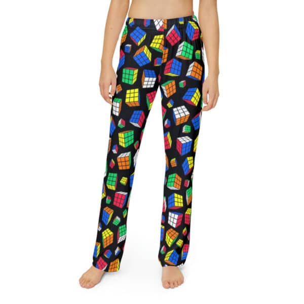 Cubes All Over Rubik's Cube Kids Pajama Pants (Youth) - Image 3