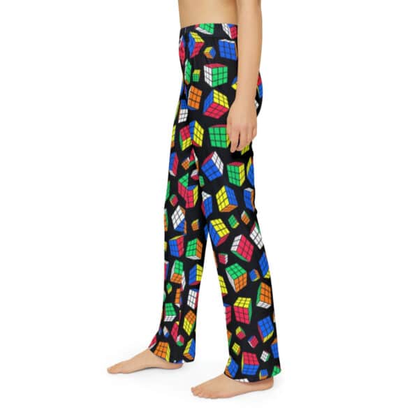 Cubes All Over Rubik's Cube Kids Pajama Pants (Youth) - Image 5