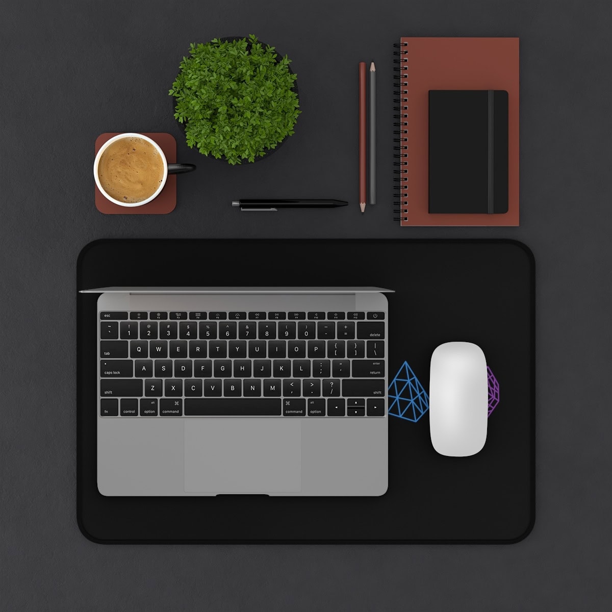 Rainbow Cube Lineup Rubik's Cube Desk Mat, Cubing Mat, Speedcubing Competition Prep - Image 8
