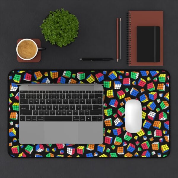 Cubes All Over Rubik's Cube Desk Mat, Cubing Mat, Speedcubing Competition Prep - Image 4