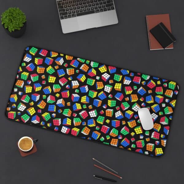 Cubes All Over Rubik's Cube Desk Mat, Cubing Mat, Speedcubing Competition Prep - Image 14