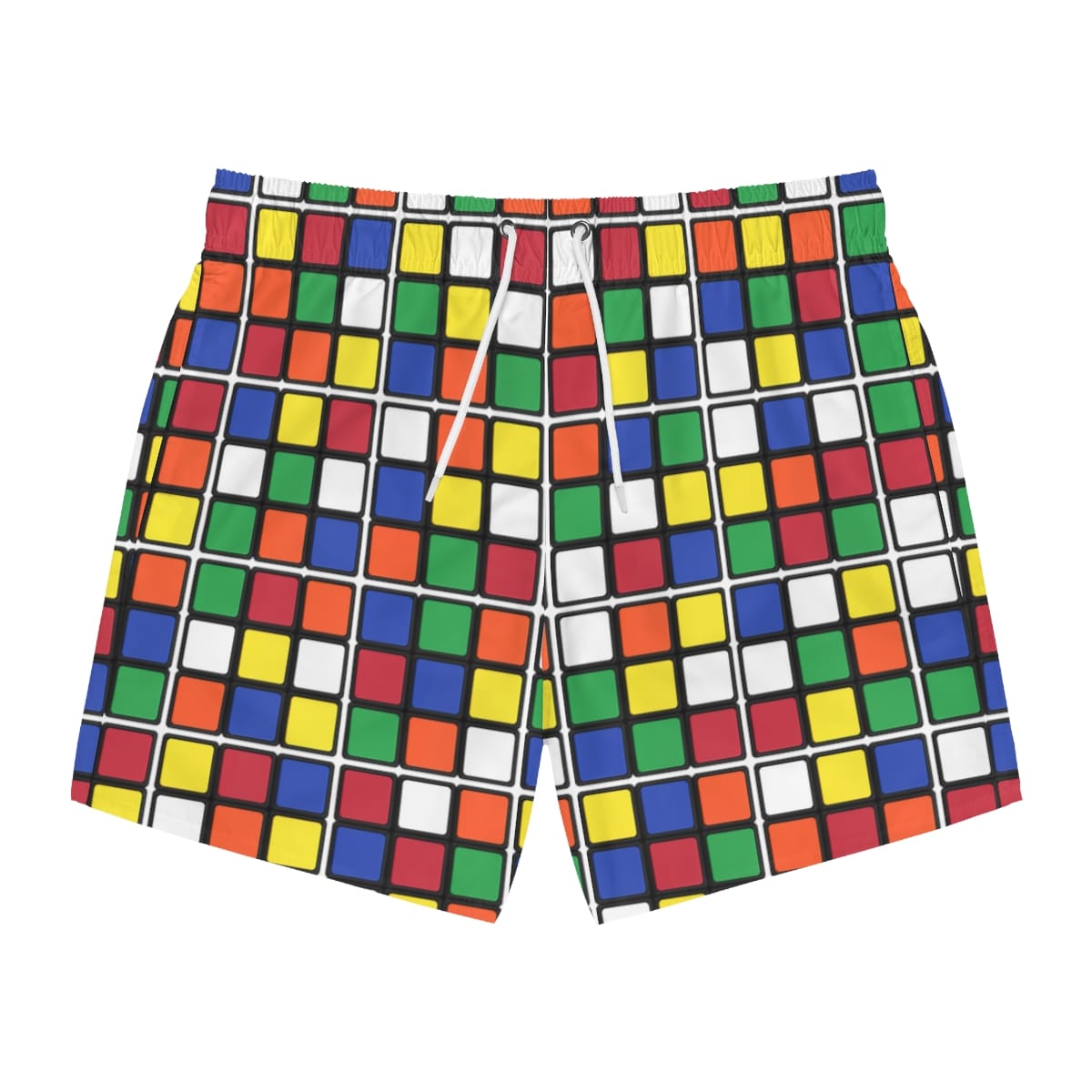 Rubik's Cube Bathing Suit - Swim Trunks - Adult Sizes, Pool and Beach Fun - Image 2