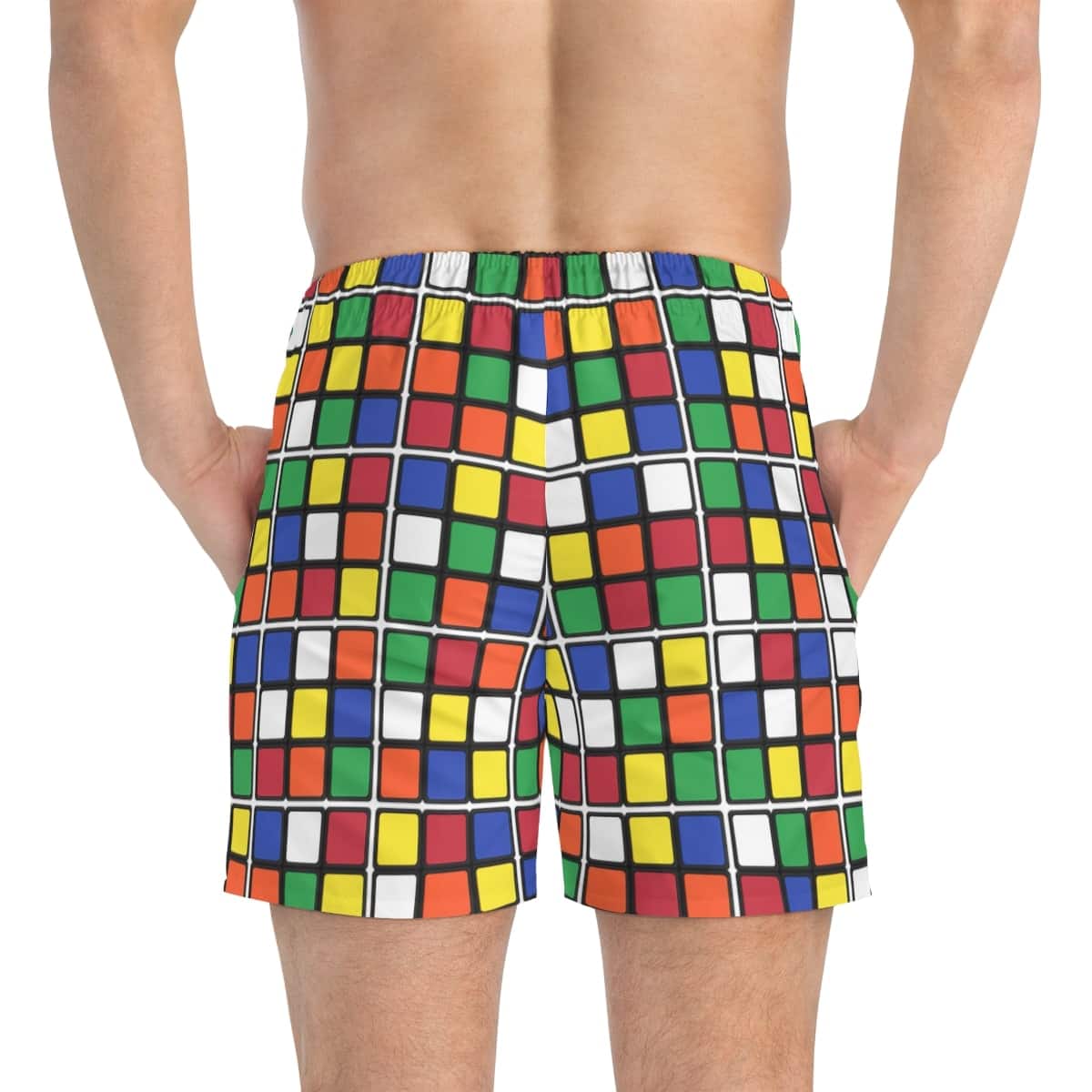 Rubik's Cube Bathing Suit - Swim Trunks - Adult Sizes, Pool and Beach Fun - Image 5