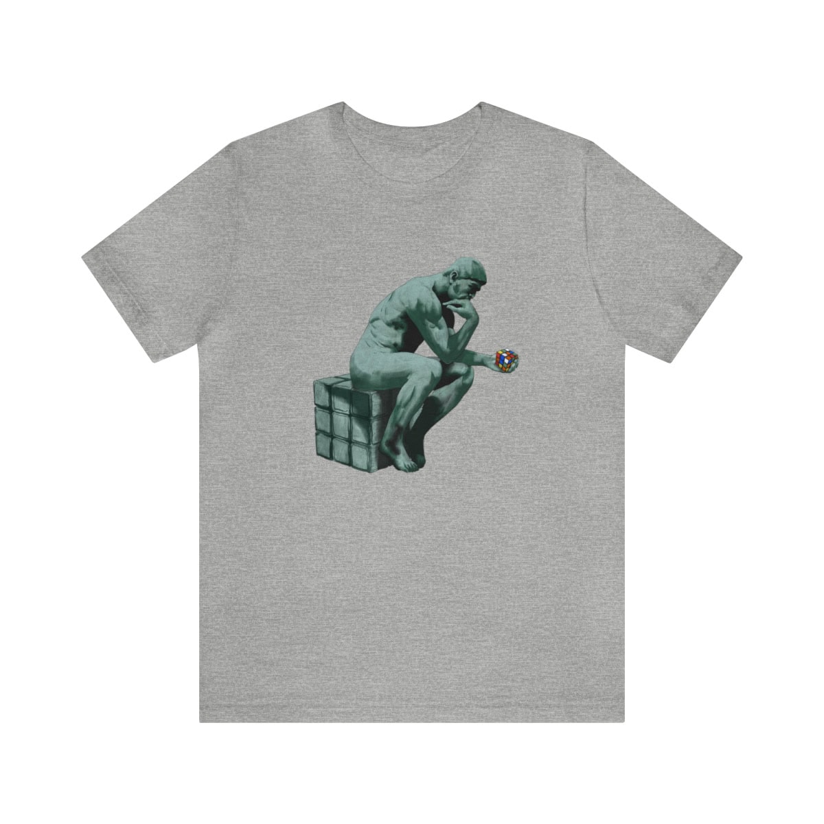 The Thinker - Rubik's Cube Shirt (Adult Sizes) - Soft Cotton T-Shirt, Fun Gift, Multiple Colors Available - Image 37