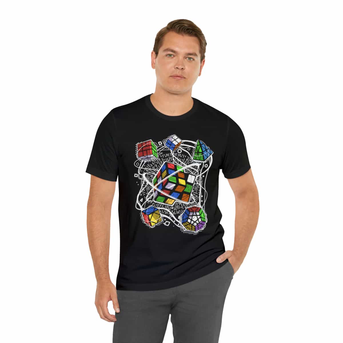 Streetwear Multicube Rubik's Cube Shirt (Adult Sizes) - Soft Cotton T-Shirt, Fun Gift, Multiple Colors Available - Image 3
