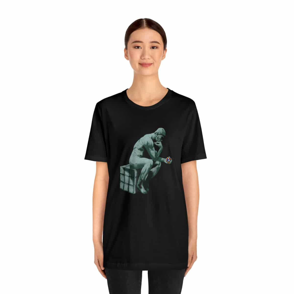 The Thinker - Rubik's Cube Shirt (Adult Sizes) - Soft Cotton T-Shirt, Fun Gift, Multiple Colors Available - Image 27