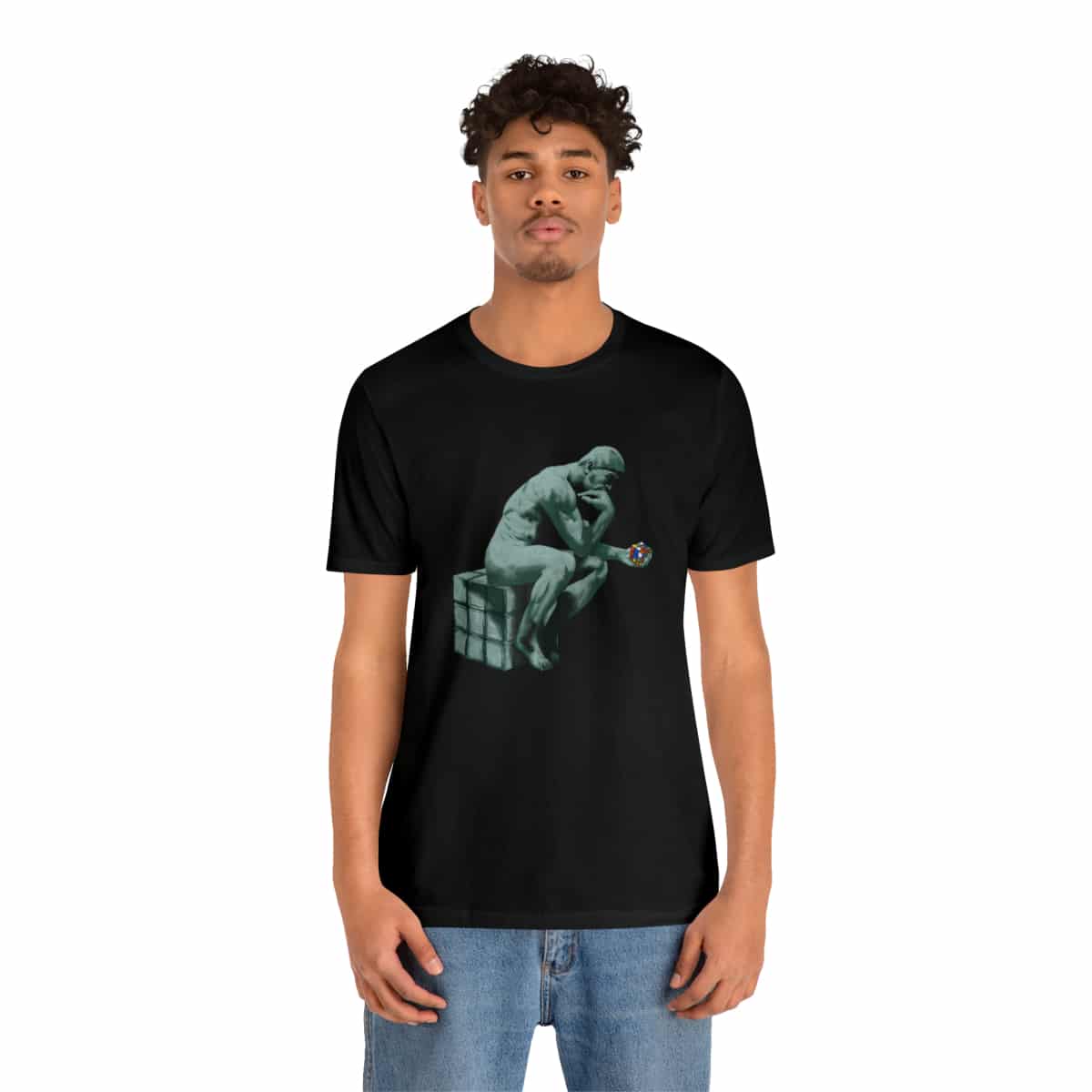 The Thinker - Rubik's Cube Shirt (Adult Sizes) - Soft Cotton T-Shirt, Fun Gift, Multiple Colors Available - Image 28