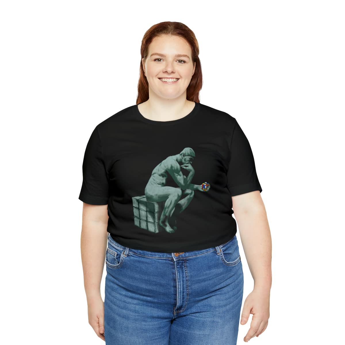 The Thinker - Rubik's Cube Shirt (Adult Sizes) - Soft Cotton T-Shirt, Fun Gift, Multiple Colors Available - Image 31