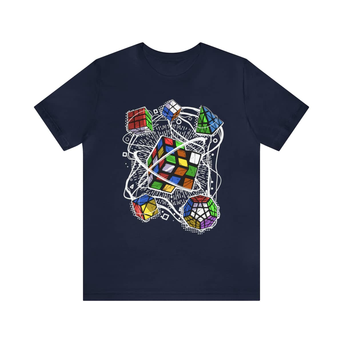 Streetwear Multicube Rubik's Cube Shirt (Adult Sizes) - Soft Cotton T-Shirt, Fun Gift, Multiple Colors Available - Image 5