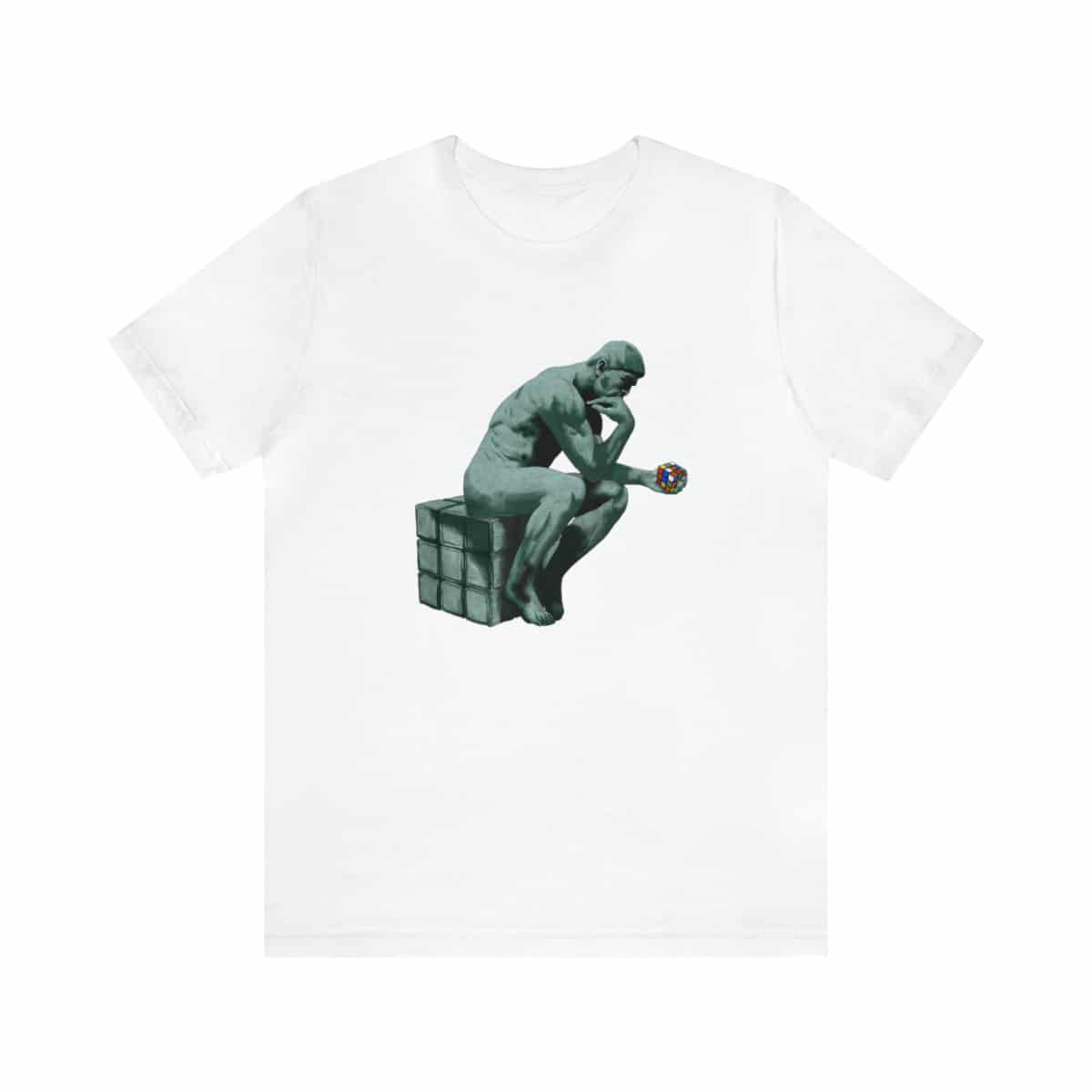 The Thinker - Rubik's Cube Shirt (Adult Sizes) - Soft Cotton T-Shirt, Fun Gift, Multiple Colors Available - Image 13