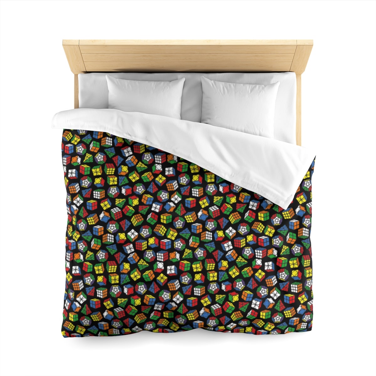 Rubiks cube duvet cover multiple cubes