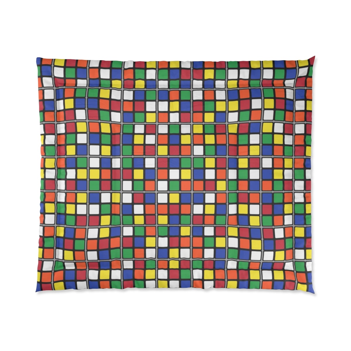 Rubik's Cube Comforter Scrambled Cubes, Bedding, Bedroom Decor - Image 7