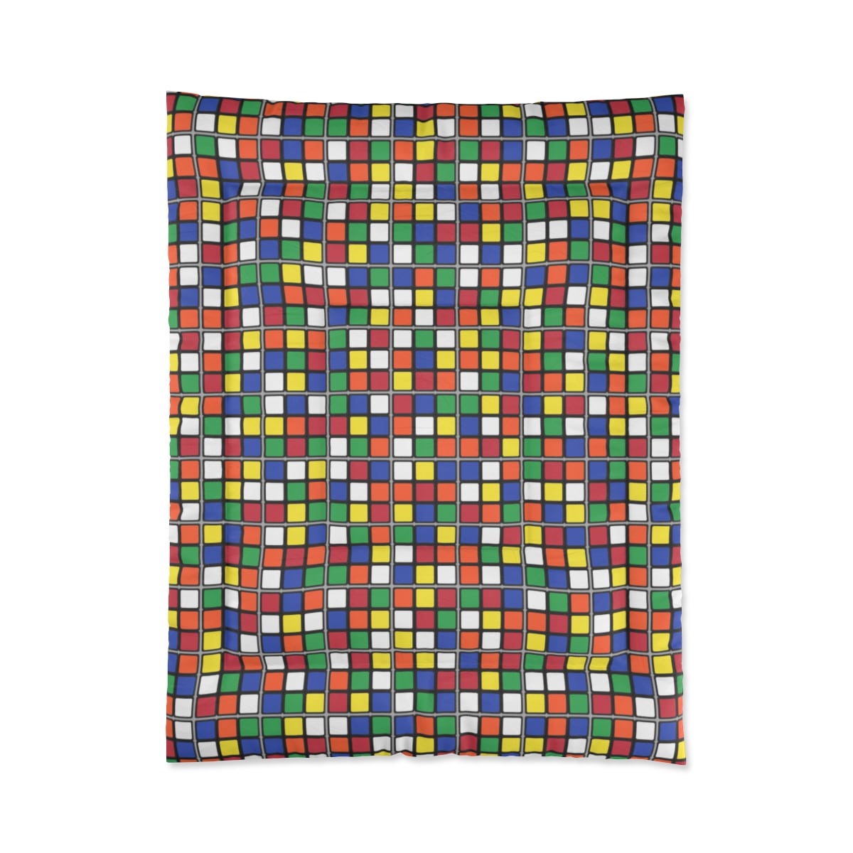 Rubik's Cube Comforter Scrambled Cubes, Bedding, Bedroom Decor - Image 2