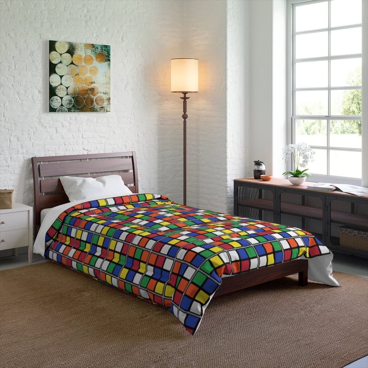 Rubik's Cube Comforter Scrambled
