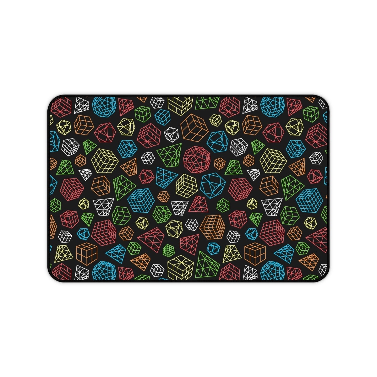 Colorful Line Art Rubik's Cube Desk Mat, Cubing Mat, Speedcubing Competition Prep - Image 5