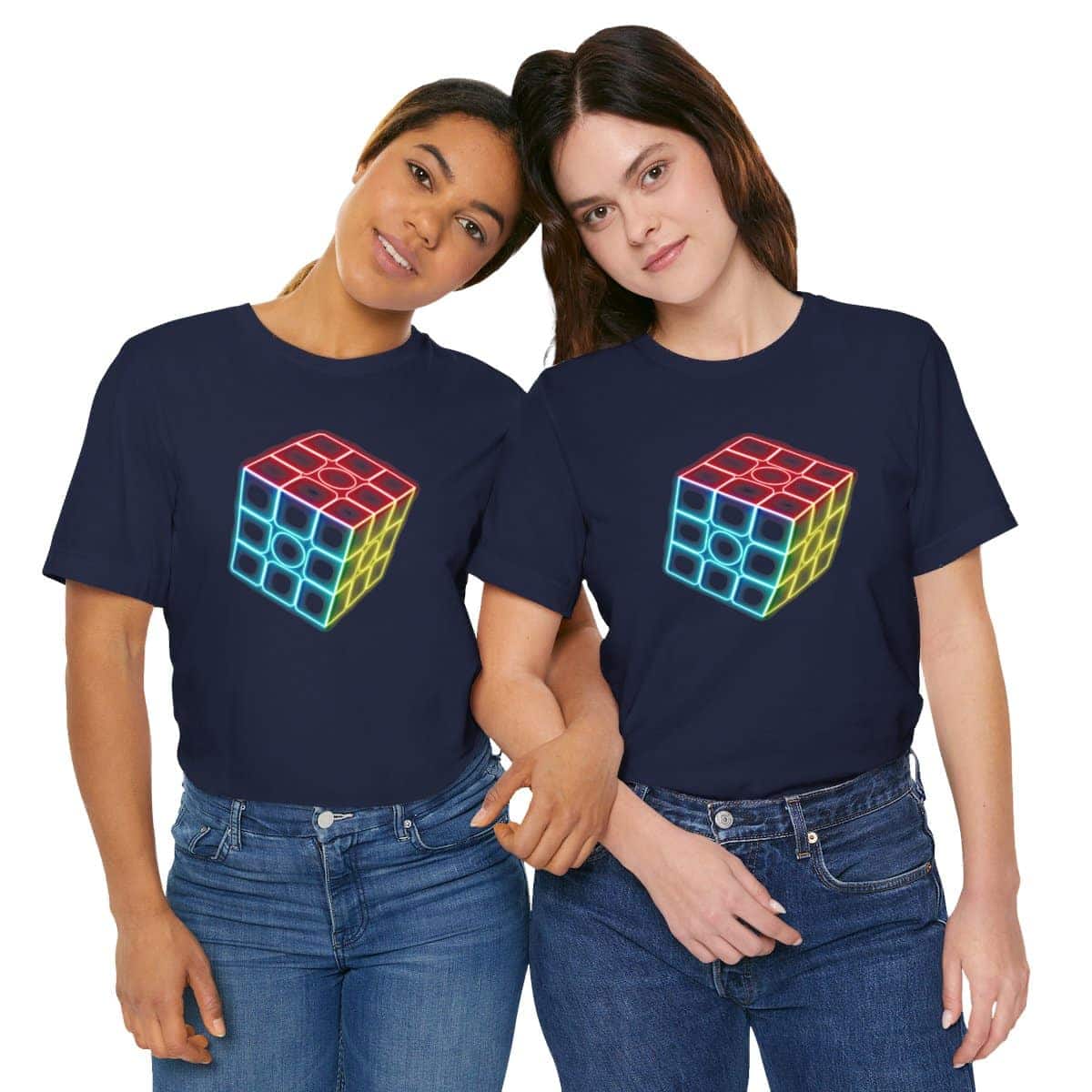 Neon Rubik's Cube Shirt (Adult Sizes) - Soft Cotton T-Shirt, Fun Gift, Multiple Colors Available - Image 84