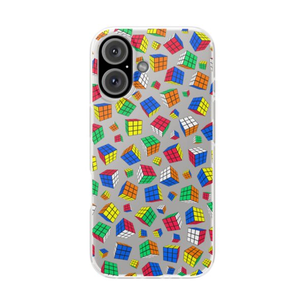 Cubes All Over Rubik's Cube Phone Case Transparent