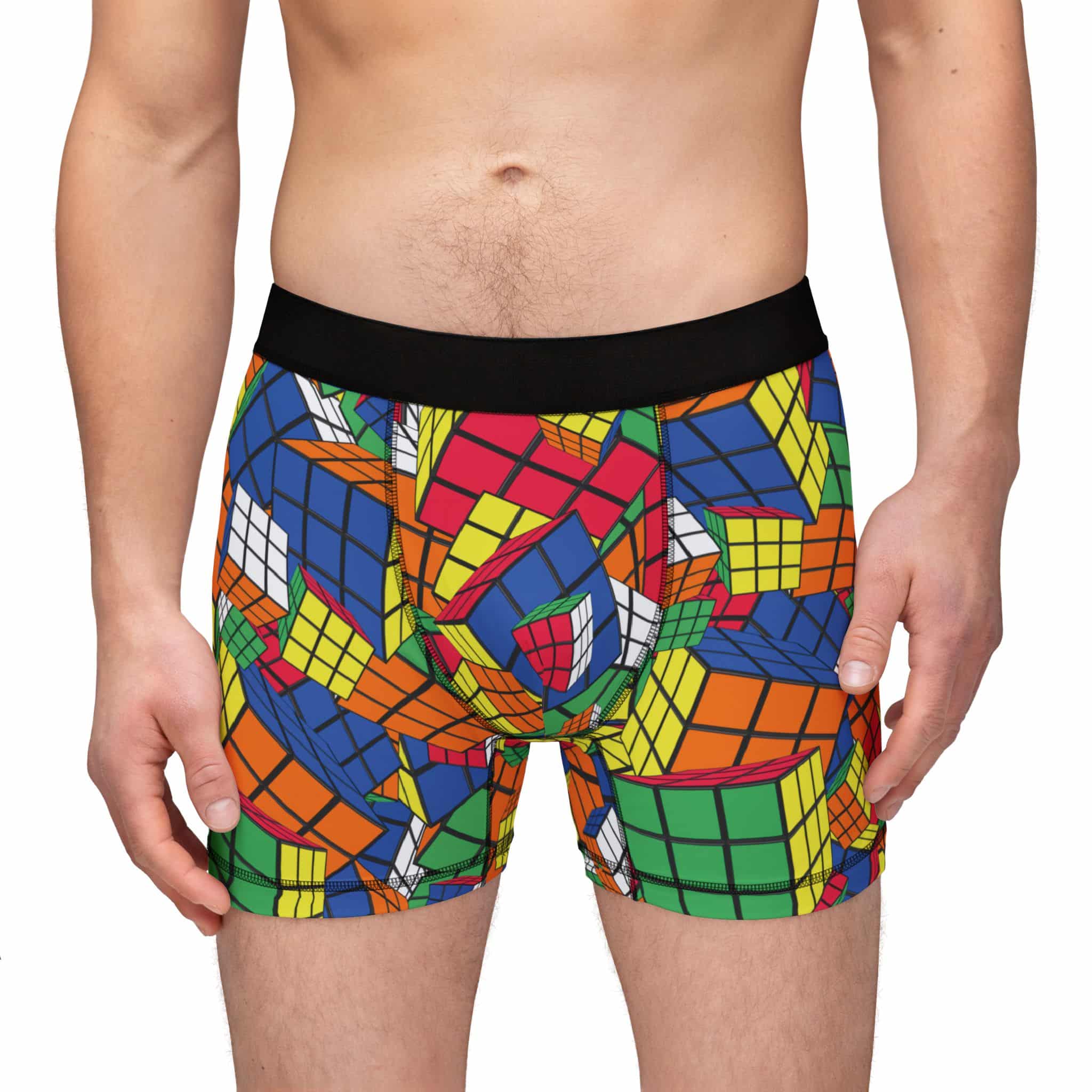 Crazy Cubes - Rubik's Cube Boxer Briefs Underwear - Image 4
