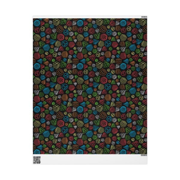 Line Art Cubes Rubik's Cube Gift Wrap - wrapping paper, holiday, birthday - Image 2