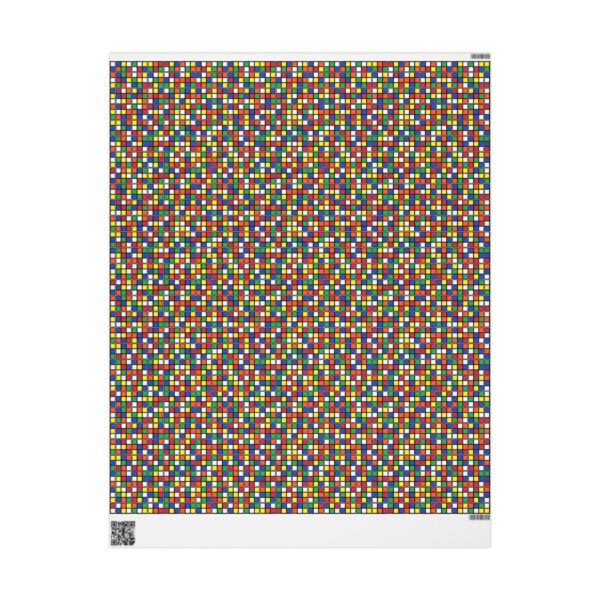 Scrambled Cubes Rubik's Cube Gift Wrap - Wrapping Paper - Christmas, Holiday, Birthday, Present - Image 2