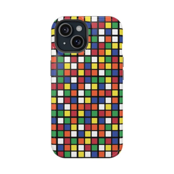MagSafe Flat Scrambled 3x3 Puzzles Rubik's Cube iPhone Case - Tough Phone Case