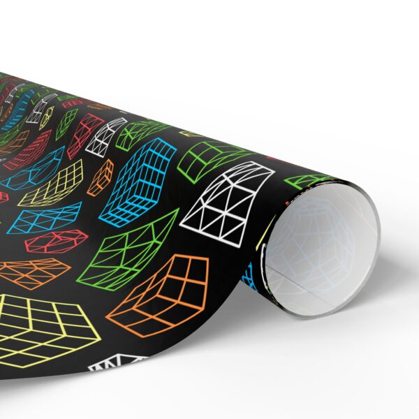 Line Art Cubes Rubik's Cube Gift Wrap