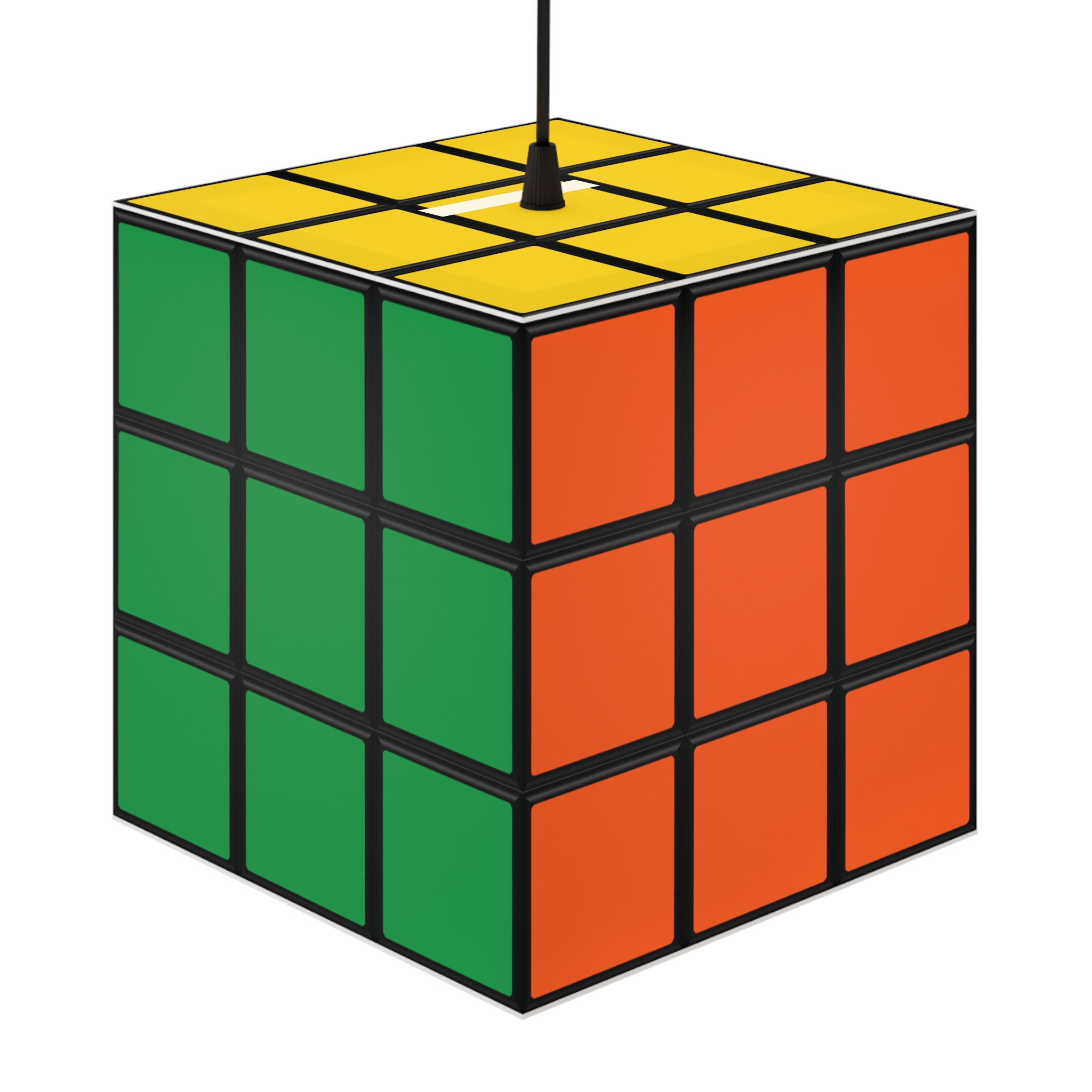 Solved Rubik's Cube Lamp - Image 2