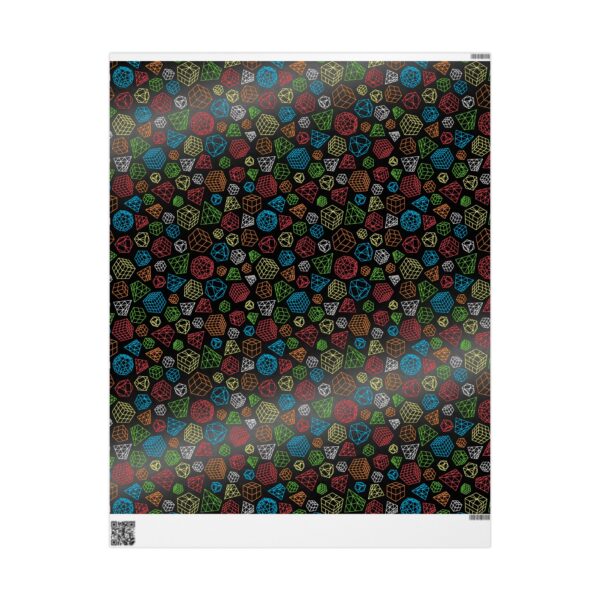 Line Art Cubes Rubik's Cube Gift Wrap - wrapping paper, holiday, birthday - Image 13
