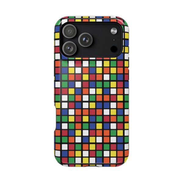 MagSafe Flat Scrambled 3x3 Puzzles Rubik's Cube iPhone Case - Tough Phone Case - Image 10