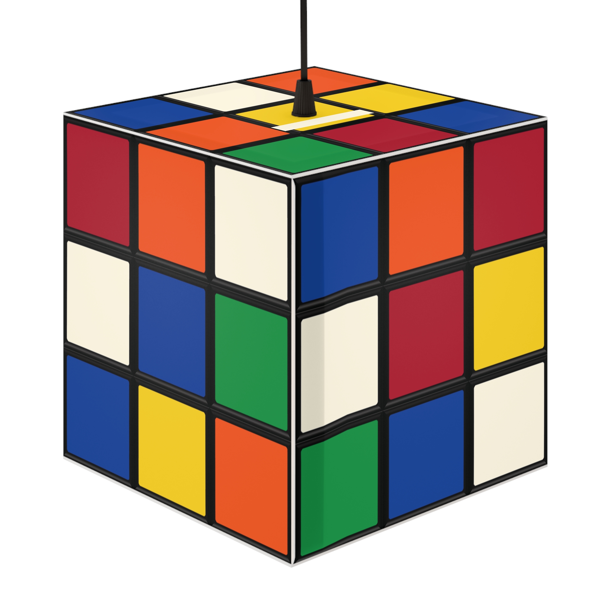 Scrambled Rubik's Cube Lamp