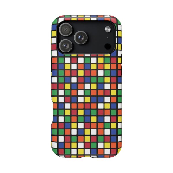 MagSafe Flat Scrambled 3x3 Puzzles Rubik's Cube iPhone Case - Tough Phone Case - Image 11