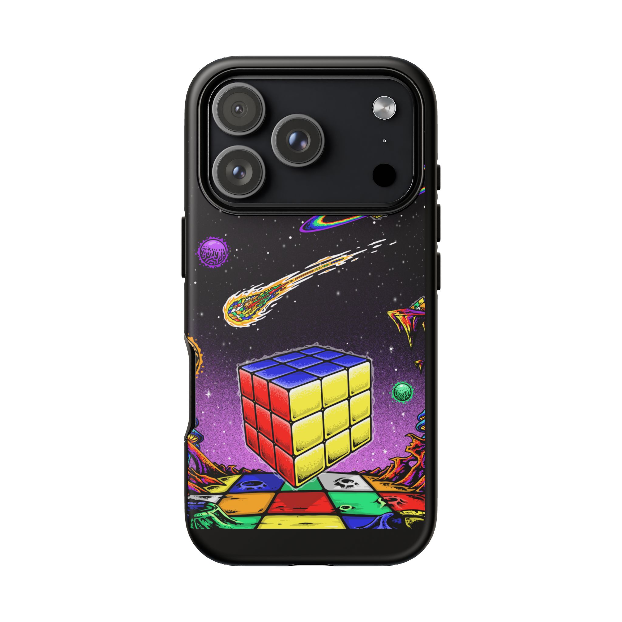 Psychedelic Rubik's Cube Phone Case - Tough Case - Image 9
