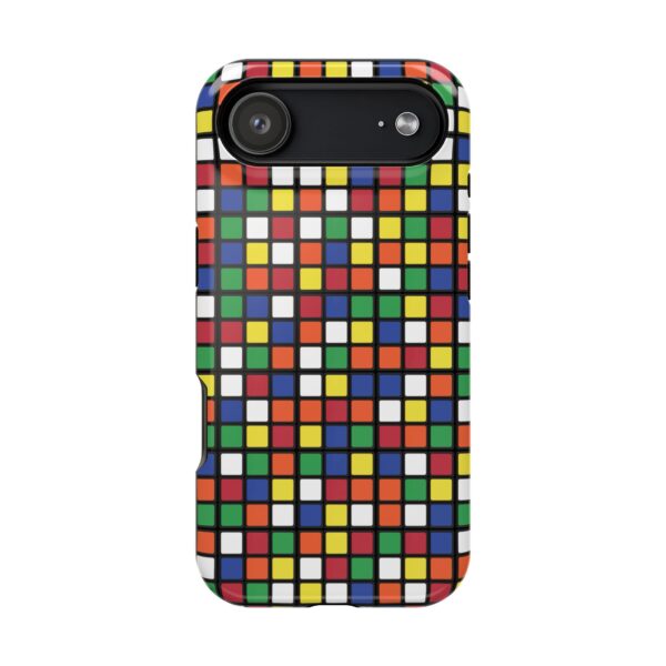 MagSafe Flat Scrambled 3x3 Puzzles Rubik's Cube iPhone Case - Tough Phone Case - Image 6