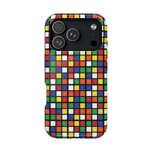 MagSafe Flat Scrambled 3x3 Puzzles Rubik's Cube iPhone Case - Tough Phone Case - Image 8