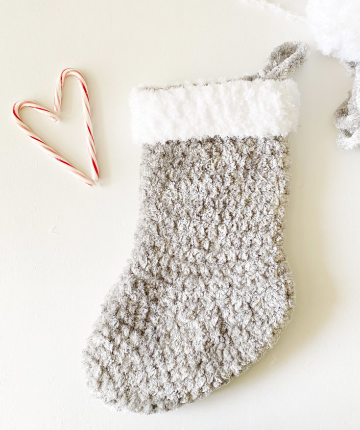 Crochet Velvet Plus Christmas Stocking