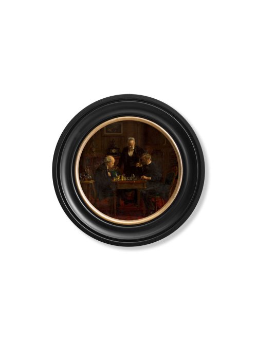 The Chess Players - Thomas Eakins - Round Frame