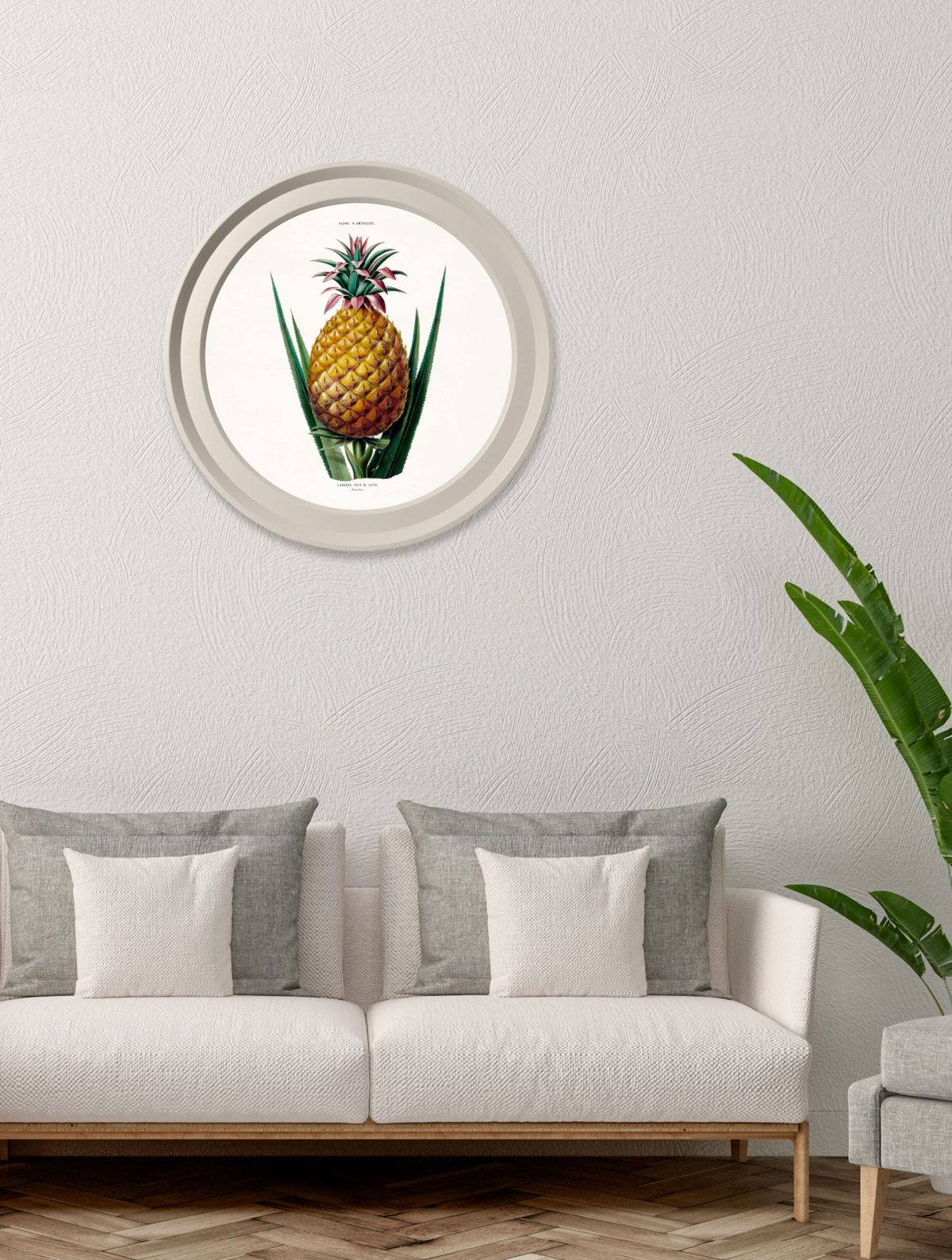 Pineapple Plant - Light Round Frame