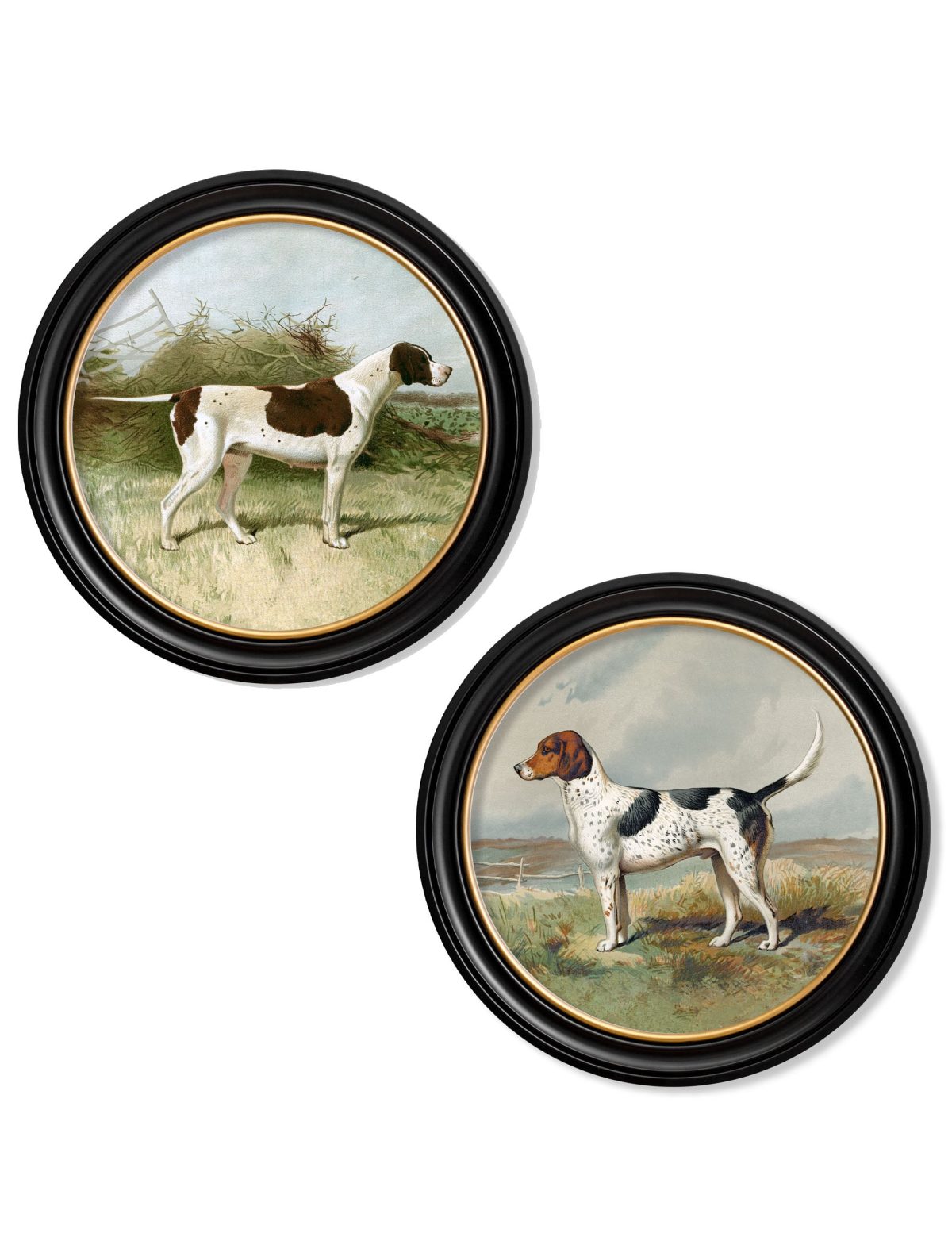 Gun Dogs - Round Frame