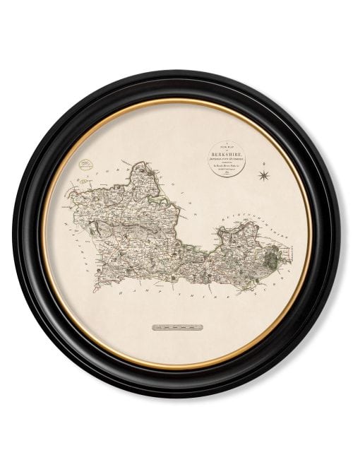 County Maps of England - Round