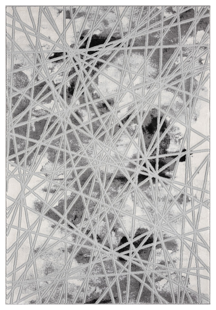 Vogue Rug, Grey Lines