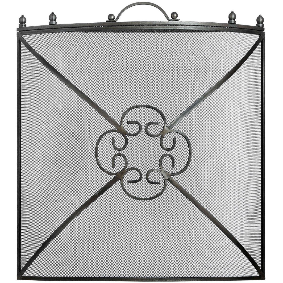 Mesh Fireguard in Antique Pewter Effect Finish - 61cm x 61cm