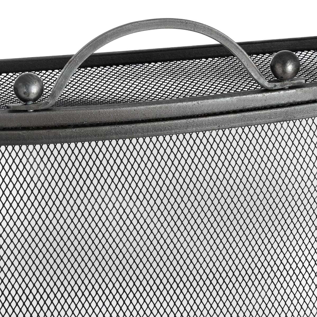 Mesh Fireguard in Antique Pewter Effect Finish - 61cm x 61cm